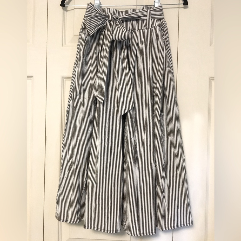 Michael Kors Striped A-line Skirt